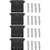 The Lord of the Tools Kit di 4 connettori di alimentazione per computer PATA HDD PC a 4 pin, compatibile con unità ottiche Molex Power Interface Hard Drive (maschio)