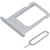 MMOBIEL Vassio Supporto per Carta SIM Compatibile con iPhone 5S / SE 4.0 inch (Argentato) incl Sim Pin