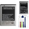 E-yiiviil Batteria di ricambio EB494358VU 1350 mAh/3,7 V, compatibile con Samsung Galaxy Ace GT S5830 S5830i, con strumenti