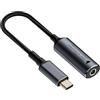 chenyang Convertitore DC Power a USB C, da USB C a DC 4,5 x 3,0 mm, PD 140 W, 5 V/9 V/20 V, cavo adattatore in nylon intrecciato a ricarica rapida