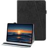 laddutoi Cover per Samsung Galaxy Tab S5e 10.5 2019 SM-T720/T725, Custodia in PU Pelle, Supporto Stand, Fessura e Slot per Carte, Flip Folio Tablet Cover Galaxy Tab S5e, Nero