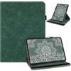 laddutoi Custodia per Samsung Galaxy Tab S11 2025 11 (SM-X730/X736B), Custodia in Pelle PU con Supporto Girevole a 360° e Slot, Protettiva Smart Cover per Samsung Galaxy S11, Verde