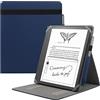 HoYiXi Custodia universale per 11 pollici Kindle Scribe (2025 Release),Compatibile 10,3 pollici Remarkable 2(2020 Release),Cover pieghevole con verticale Flip Stand e Portamatite - Blu