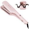 TANSHINE Piastra Onde per Capelli 32 mm, Ferro Capelli Ondulati con 5 Temperature Regolabili, Tecnologia PTC e Ceramica per Beach Waves e Onde Larghe, Anti Scottature per Capelli Lunghi e Corti, Rosa