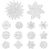 kilofly 14pc Bridal Rhinestone Crystal Flower Bouquet Corsage Wedding Brooch + 100pc Pins