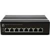 LevelOne IFS-0801, Non Gestito, Fast Ethernet (10/100), Full Duplex, Montaggio