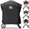 Zettum Copertura per Barbecue Q1000/2000, 7113 Copri da Esterno per BBQ griglia a gas, Impermeabile Telo Protettivo 600D Oxford in PU per Weber Q2200, 2400, 1200, 1400 e Altri (81 L x 43 W x 88 H CM)