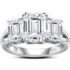 aomoso Anello Donna, Moissanite Anello Argento 925 Donna, Anello Fidanzamento Donna Certificato dal GRA, Trasparenza D+VVS1, Lusso Anelli Donna Ideale Per Fidanzamento, Matrimoni, Coppie, Mamme