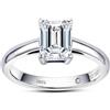 aomoso Anello Donna, Moissanite Anello Argento 925 Donna, Anello Fidanzamento Donna Certificato dal GRA, Trasparenza D+VVS1, Lusso Anelli Donna Ideale Per Fidanzamento, Matrimoni, Coppie, Mamme