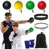 dellyy Palline da giocoliere, palla di reazione, Brain Box con 4 palline da boxe e 2 fasce regolabili, bende per bambini, idee regalo per ragazzi e coordinazione occhio-mano
