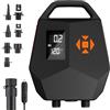 Pureglow Pompa elettrica SUP 20 PSI - Pompa ad aria a doppio motore con arresto automatico, adattatore per auto da 12 V per tavole gonfiabili, kayak, barche - gonfiaggio silenzioso e veloce