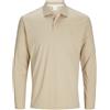 JACK & JONES Jprccrodney LS Polo, Fields of Rye, XS (Pacco da 2) Uomo