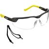 voltX GT ADJUSTABLE (2020 model) Schutzbrille (KLAR), CE EN166FT Zertifiziert, Anti-Beschlag Beschichtung, anpassbarer Bügel, Kratzfest, UV400 Schutz.