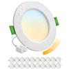 Bojim Faretti LED da Soffitto Faretto Incasso Dimmerabile per Cartongesso 5W Foro 68mm - 80mm, 220V 230V Luce Calda Naturale Fredda IP44 per Bagno Cucina Controsoffitto, 20 Pezzi