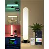 ALANTOP Lampada da scrivania intelligente con controllo APP WiFi, compatibile con Alexa e Google, colori bianco e RGB regolabile, sincronizzazione musica, lampada da comodino USB, perfetta per camera