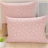 PETTI Artigiani Italiani - Coppia di Federe Cuscino 60x40 cm in Microfibra, Cuscini Arredo Camera da Letto, Divano, Salotto, Set 2 Fodere Copricuscino, Federa Pizzo Rosa, 100% Made in Italy