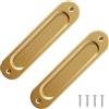 Cyberwork 2 maniglie scorrevoli per porte scorrevoli, stile minimalista, maniglie scorrevoli, aperture laterali, in lega di alluminio, per porte scorrevoli, armadi, cassetti, 149 mm (Stile 8)
