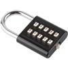 Culnflun Lock di combinazione, pulsante a 10 cifre Combination lucchetto, combinazione lucchetto resettabile adatto per gli anziani ciechi per armadietti, cassette degli attrezzi
