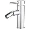 VALAZ Rubinetto Bidet Cromato | Miscelatore Lavabo Bagno Acqua Fredda e Calda, Risparmio Acqua | Installazione Facile e Veloce | Ottone, Inossidabile, Elegante, Curvo, Serie Jabalón