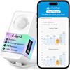 Meross Sensore di Presenza Matter over Thread, Sensore di Movimento IP67 con Rilevamento a 3 Zone, Sensore Movimento a Batteria Compatibile con Apple HomeKit, Alexa, Google Home