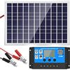 Gokelomg Caricabatterie da 30 W 12 V pannello solare + controller da 40 A per auto, barca, casa,