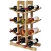 Relaxdays cantinetta in bambù per 12 Bottiglie, 41 x 30 x 14,5 cm, Porta Vino Rosso e Bianco Naturale