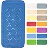 SPIRELLA - Tappeto per Vasca in Schiuma PVC Alaska - Tappeto da Bagno Antiscivolo con Ventose + Fori di Drenaggio Antimuffa - Blu Elettrico - 71 X 36 cm