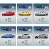 CREAARO Poster per ragazzi Cars serie M3, 20 x 25 cm, 6 poster per camera da letto, ufficio o uomo speleologia, poster per garage E30 E46 E92 F80 G81 senza cornice