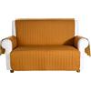 Caleffi Bicolor Copridivano Salvadivano, Cotone, Cognac, 3 Posti, 78235