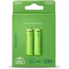 PRENDELUZ Batterie ricaricabili AA 1300 mAh, ricarica rapida, lunga durata, ideali per dispositivi elettronici e giocattoli.