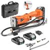 TaskStar 2-in-1 Ingrassatore a Batteria: 10000 PSI Pistola Grasso elettricoa con 2 Batterie, Tubo Lungo 39,4, 3 Testina Ingrassatore Professionale, Ideale per Macchinari Pesanti Come i Trattori