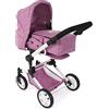 Bayer Chic 2003 Bayer Chic 2000® - Passeggino combinato 3 in 1 Jara - Jeans rosa - pieghevole, manico regolabile in altezza 47-78 cm - Borsa per il trasporto - Bambole fino a 52 cm, 4-8 J