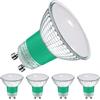 EACLL Lampadine LED GU10 bianco neutro, 6 W equivalenti alogene 75 W, confezione da 4, 4000 K, 585 lumen, illuminazione senza sfarfallio, fascio ampio 120 gradi, non dimmerabile AC 230 V, lampada a