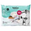 Bolsius 10 ore luci per te maxi - 40 confezione (bianco) 1 x confezione da 40