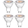 DoRight 7W Lampadine LED GU10, Lampadine LED Spot MR16 GU10 Bianco Caldo 3000K, 500lm Equivalente a 50W Lampade a Risparmio Energetico, AC 220-240V, Angolo del fascio 38°, Dimmerabili, Confezione da 4