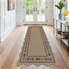 SHACOS Tappeto Corridoio Lungo 80x200 cm Passatoia Corridoio Lavabile Tappeto Cucina Antiscivolo Moderno Tappeti Runner per Cucina, Ingresso, Camera da Letto, Marrone