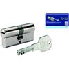 BASI Schließsysteme K10, Doppio ciliindro 55/55 mm, N&G incl. 3 chiavi e scheda di sicurezza, 4912-5555m