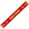 RFEF BUFANDA SPAGNA 2026 - Sciarpa ufficiale ANNI SPAGNA della Nazionale spagnola - Design rosso con dettagli gialli, stemma RFEF e frange gialle
