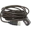 Hamlet XUREP10 cavo USB USB 2.0 10 m USB A Nero