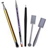 MCSQK Set di Magneti per Unghie, 5 Pezzi Penne Magnetiche per Unghie a Doppia Testa e Magnete Forte Bastoncini Penne che Punteggiano, Idea per Fai Da te 3D Nail Art Cat Eye UV Gel Smalto per Unghie
