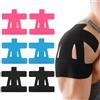 AOWVUTS 6pz Nastro Kinesiologico Tape per Spalla Tape Sportivo con Adesivo Nastro Atletico Terapeutico Elastico Muscolare Cerotto Impermeabile per Articolazioni Supporto, Protezione Muscolare (Color)