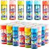 JOYIN 24 bottiglie di bolle (60ml/2oz di soluzione per bolle) Design arcobaleno colorato per feste per bambini, bacchetta per bolle, grande kit di bolle, giocattoli estivi per bambini.