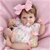 MAIHAO Bambole Reborn Femmina Realistica Bambole Neonata Bambola Originali Baby Doll 18 Pollici Lavabili a Mano corpo in Vinile Morbido Bambole Reincarnate Bambola Reale Aprire Gli Occhi