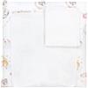 TupTam Materassino Fasciatoio con 2 Coperture in Spugna, Animali sulle nuvole, 76 x 76 cm