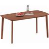 HOMCOM Tavolo da Pranzo, Stile Rustico, Superficie Laccata, Legno, 150 x 80 cm, Marrone | Aosom Italy