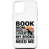 Dog Lover Reading Mom Bookworm Sunset Custodia per iPhone 12/12 Pro Book Mom Dog Lover I miei libri e cani hanno bisogno di me