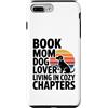 Dog Lover Reading Sunset Retro Custodia per iPhone 7 Plus/8 Plus Libro Mamma Amante Del Cane Vivere In Capitoli Accogli