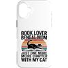 Bengal Cat Book Lover Reading Mom Life Custodia per iPhone 16 Plus Book Lover Bengala Mom Just One More Chapter Cat