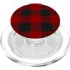 Buffalo Red Plaid MySoulCase Red Buffalo Design Christmas Decor Plaid Pattern PopSockets PopGrip per MagSafe