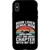 Bengal Cat Book Lover Reading Mom Life Custodia per iPhone X/XS Book Lover Bengala Mom Just One More Chapter Cat